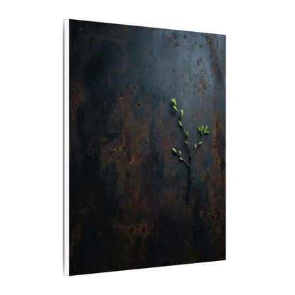 Rust Patina Moody Minimal Canvas Art | Moody Dark Japandi Art