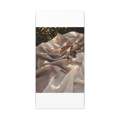 Silk Drape Summer Canvas Art | Japandi Neutral Design