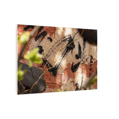 Datsuzoku Ink Brushstroke Canvas Art - Kintsugi Gold Repair