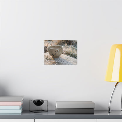 Golden Hour Ceramic Bowl Canvas Art - Japandi Ma