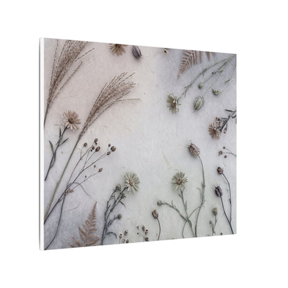 Dried Flowers Japanese Pattern Canvas Art | Elegant Japandi Art