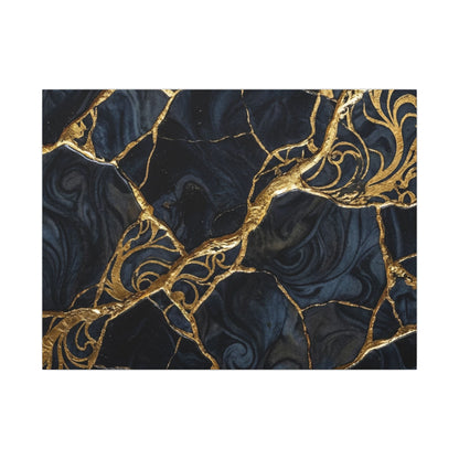 Kintsugi Gold Vein Canvas Art Art Print