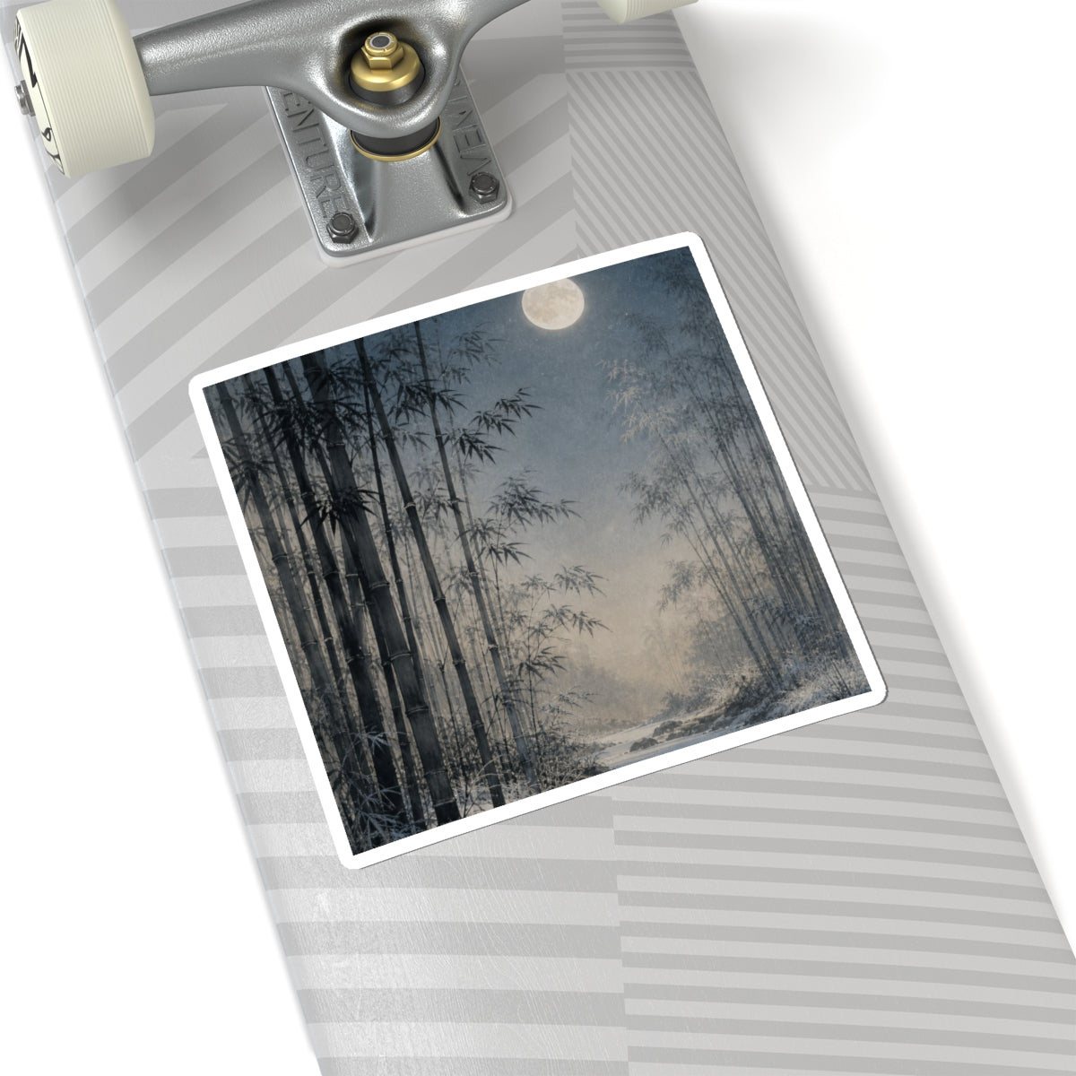 Bamboo Grove Winter Sticker | Japandi Cozy Design
