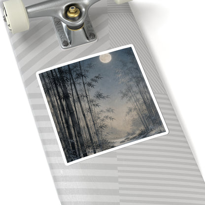 Bamboo Grove Winter Sticker | Japandi Cozy Design