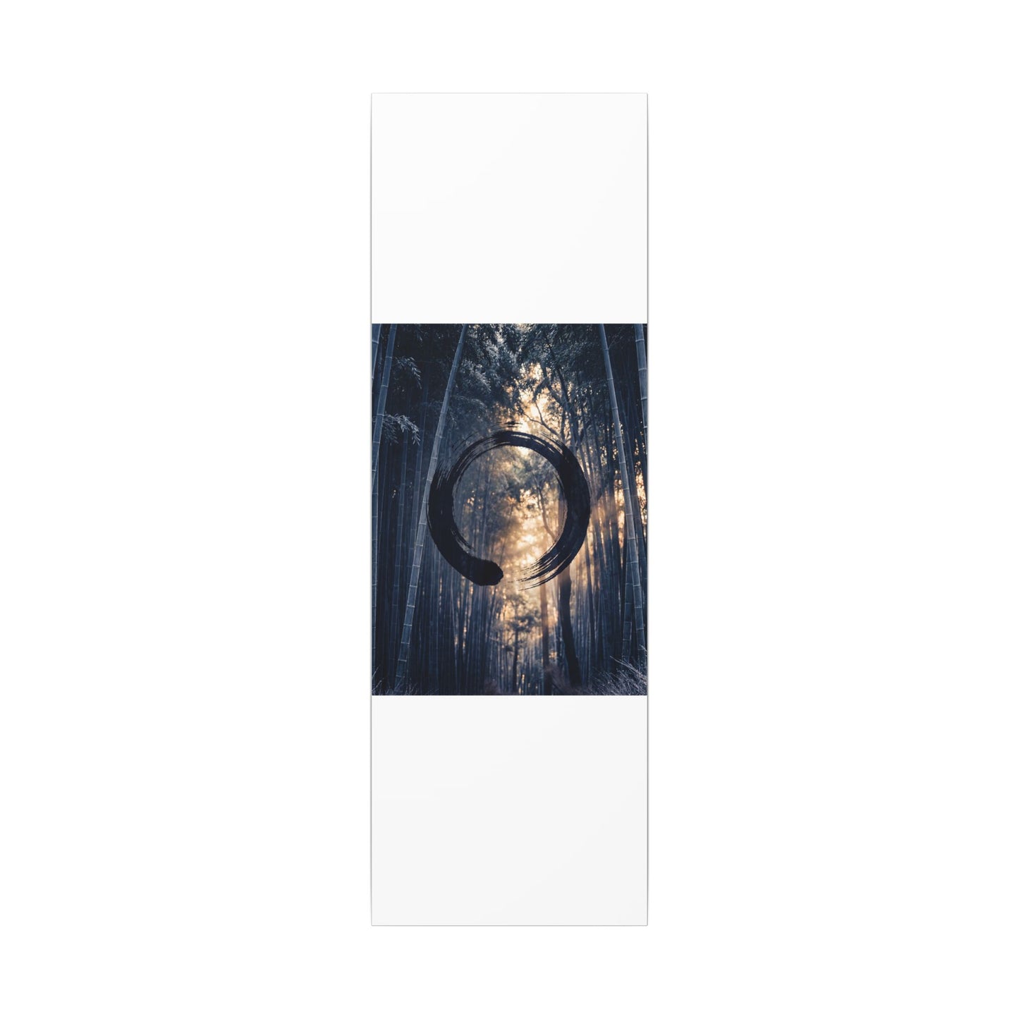 Bamboo Grove Canvas Art | Winter Zen Enso Art