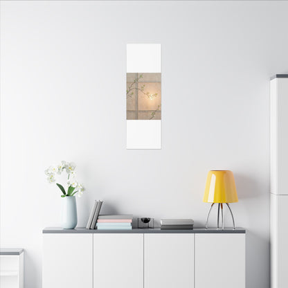 Shoji Screen Canvas Art | Spring Japandi Minimal Line Art