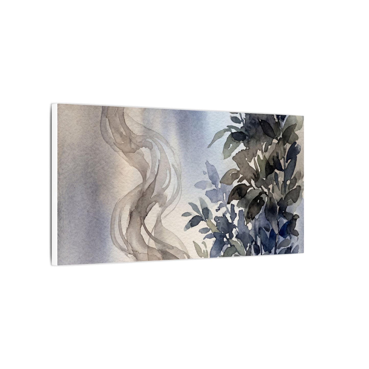 Incense Smoke Summer Canvas Art | Japandi Cozy Design