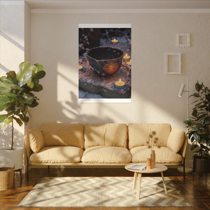 Ceramic Bowl Gold Repair Canvas Art | Beautiful Kintsugi Art