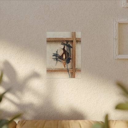 Winter Shoji Screen Broken Beauty Canvas Art | Resilient Decor