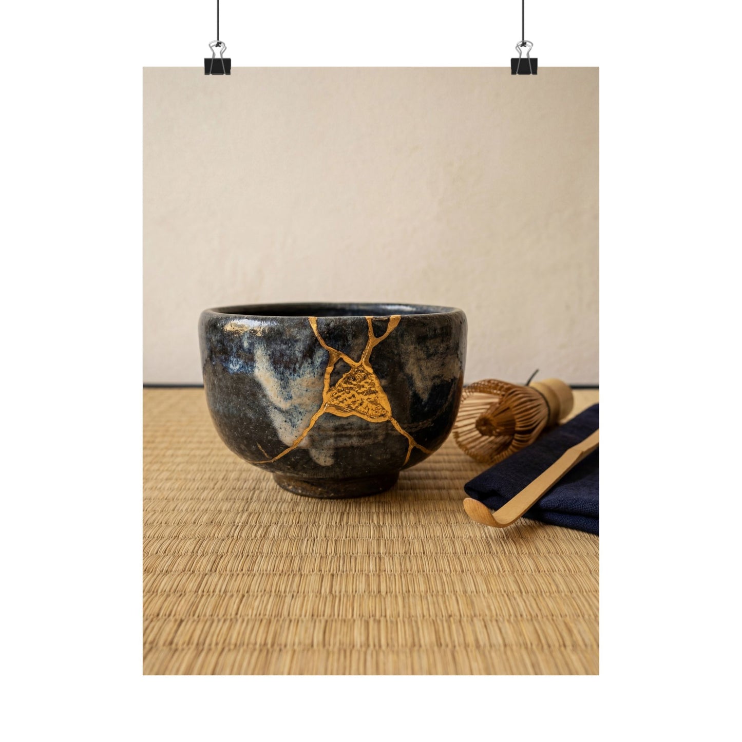 Tea Ceremony Summer Wall Art Print | Kintsugi Beautiful Design Art Print