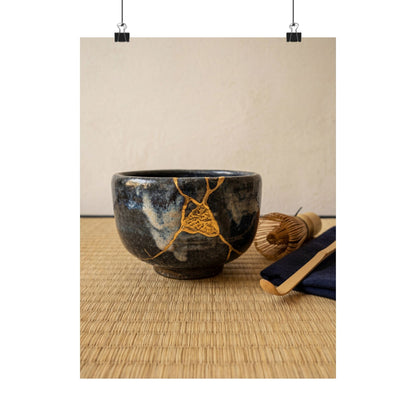 Tea Ceremony Summer Wall Art Print | Kintsugi Beautiful Design Art Print