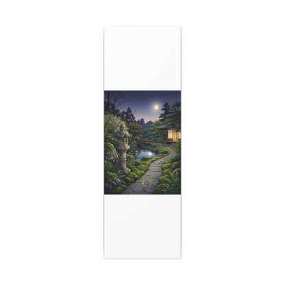 Spring Moonlit Garden Gold Vein Canvas Art | Resilient Decor