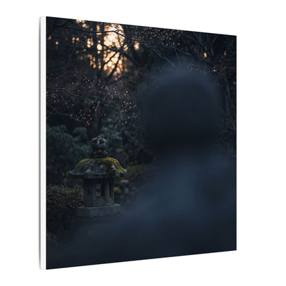 Spring Stone Lantern Moody Minimal Canvas Art | Bold Decor