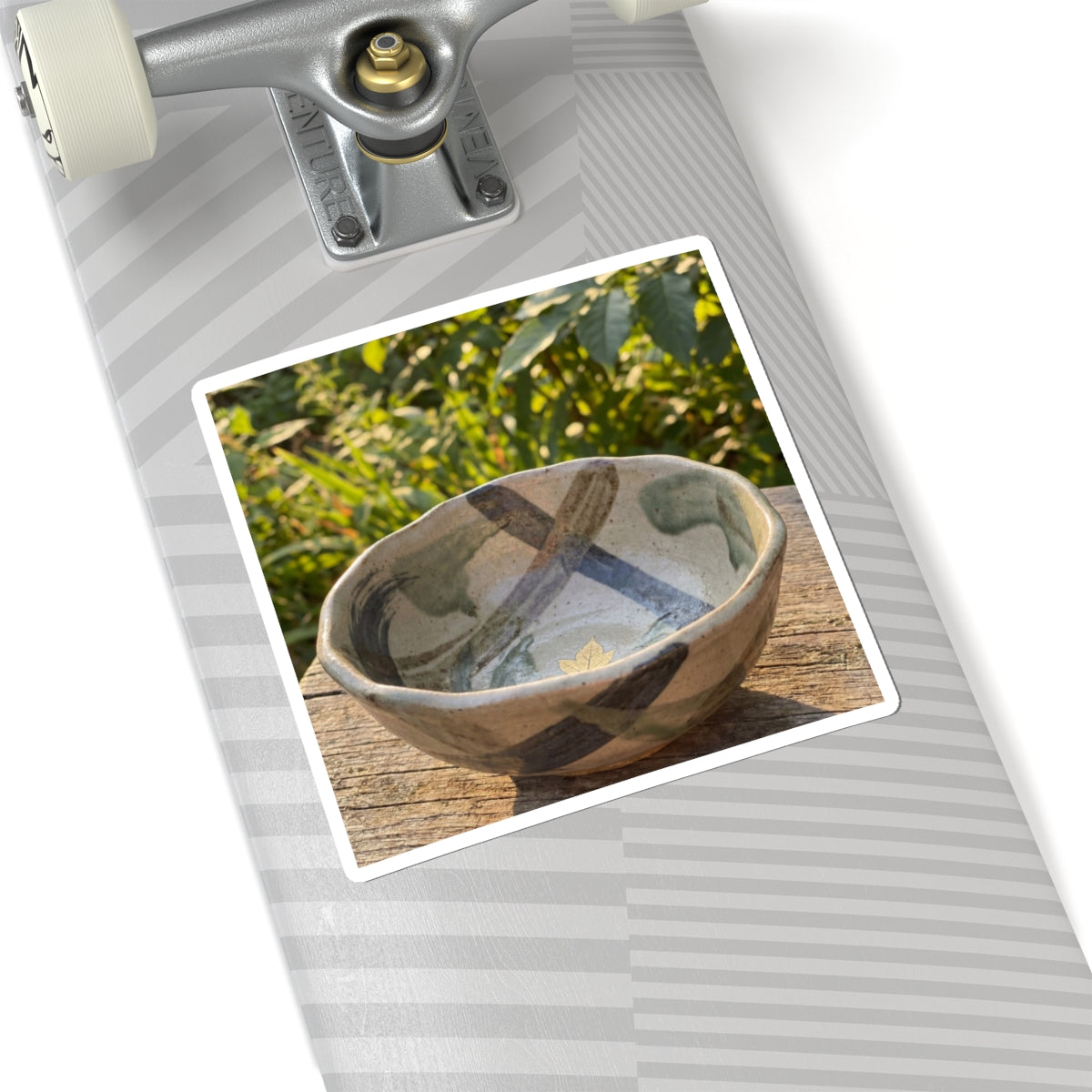 Golden Hour Ceramic Bowl Sticker - Japandi Datsuzoku Art Print