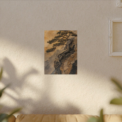 Summer Pine Tree Texture Canvas Art | Cozy Decor