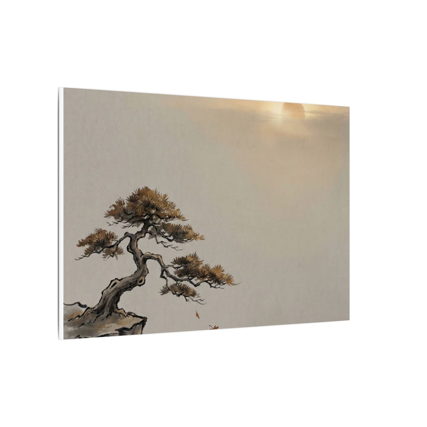 Pine Tree Canvas Art | Autumn Zen Karesansui Art