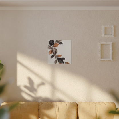 Paper Fold Autumn Canvas Art | Japandi Earthy Design