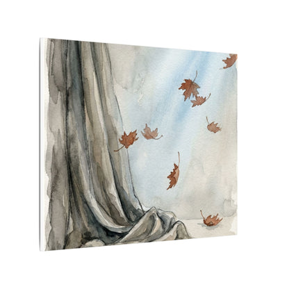 Ma Silk Drape Canvas Art - Japandi Watercolor