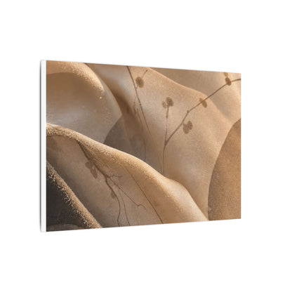 Japandi Silk Drape in Golden Hour | Japanese Pattern Canvas Art