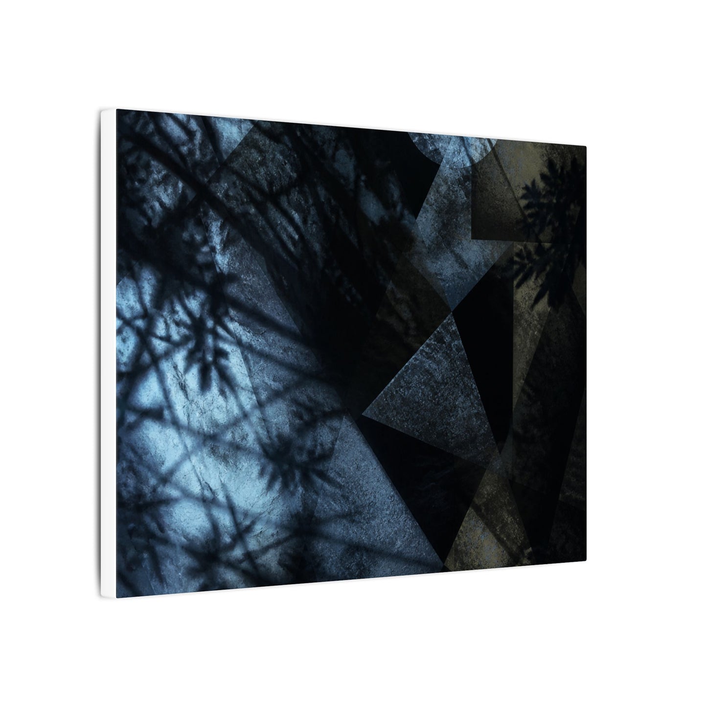 Shadow Play Winter Canvas Art | Dark Japandi Luxurious Design