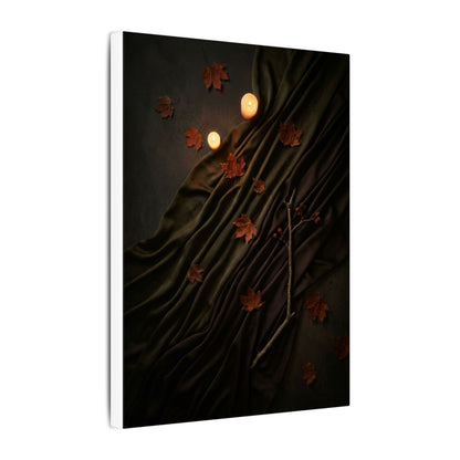 Autumn Silk Drape Moody Minimal Canvas Art | Moody Decor