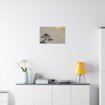Pine Tree Canvas Art | Autumn Zen Karesansui Art