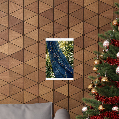 Silk Drape Wall Art Print | Summer Kintsugi Gold Repair Art