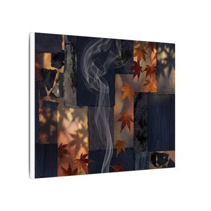 Luxurious Incense Smoke Canvas Art - Dark Texture Dark Japandi