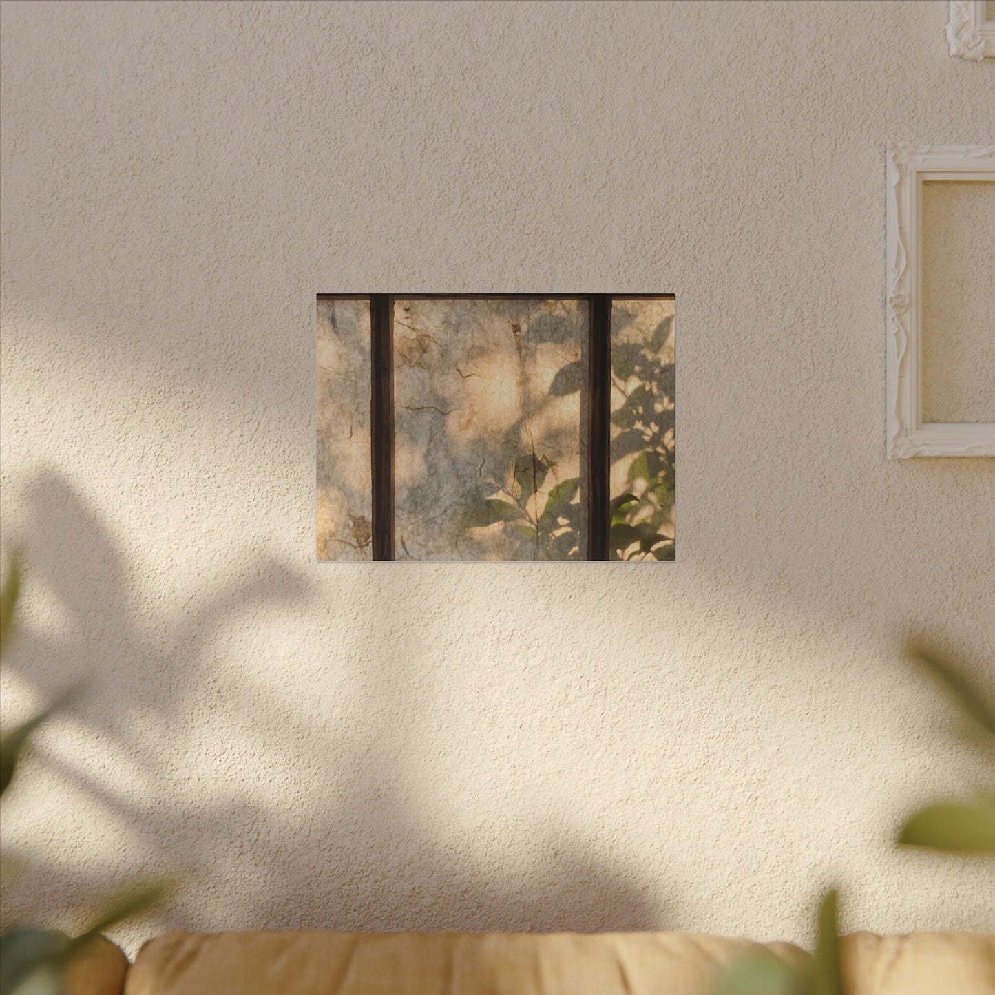 Golden Hour Shoji Screen Canvas Art - Japandi Mono No Aware