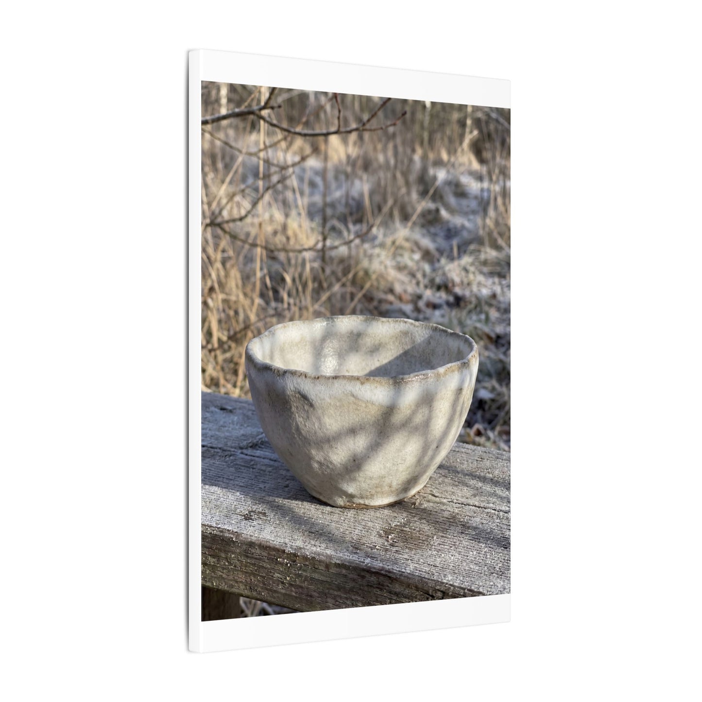 Dappled Ceramic Bowl Canvas Art - Japandi Fukinsei