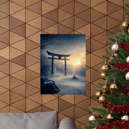 Zen Torii Gate in Golden Hour | Karesansui Wall Art Print