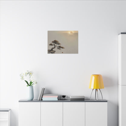 Pine Tree Canvas Art | Autumn Zen Karesansui Art