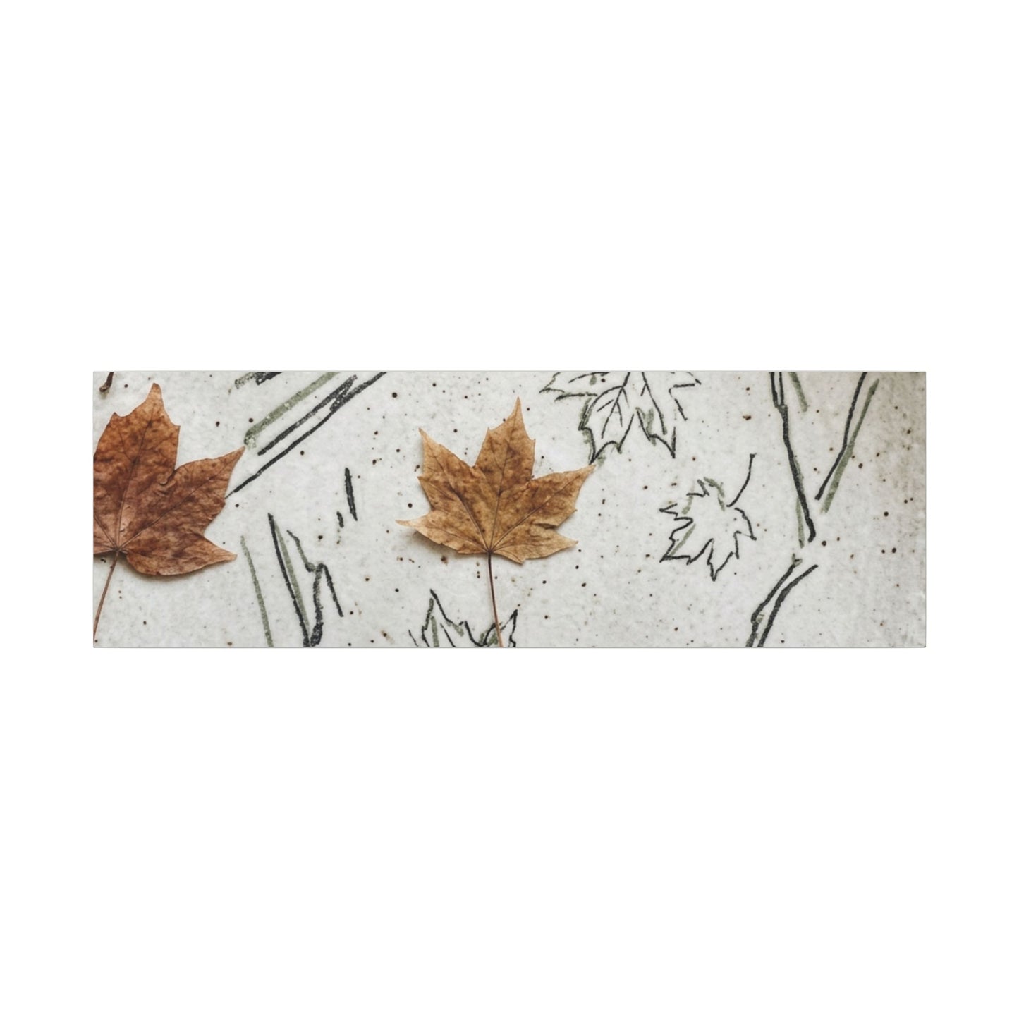 Ceramic Bowl Autumn Canvas Art | Japandi Elegant Design