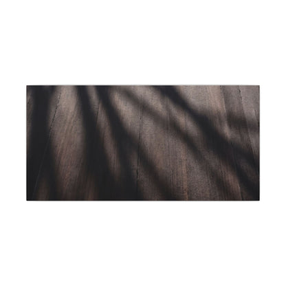 Dark Japandi Shadow Play in Dawn | Moody Minimal Canvas Art