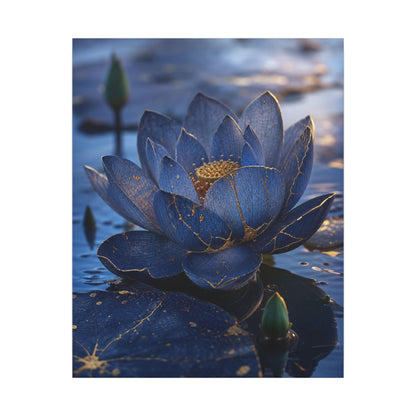 Kintsugi Lotus Flower in Dawn | Broken Beauty Canvas Art