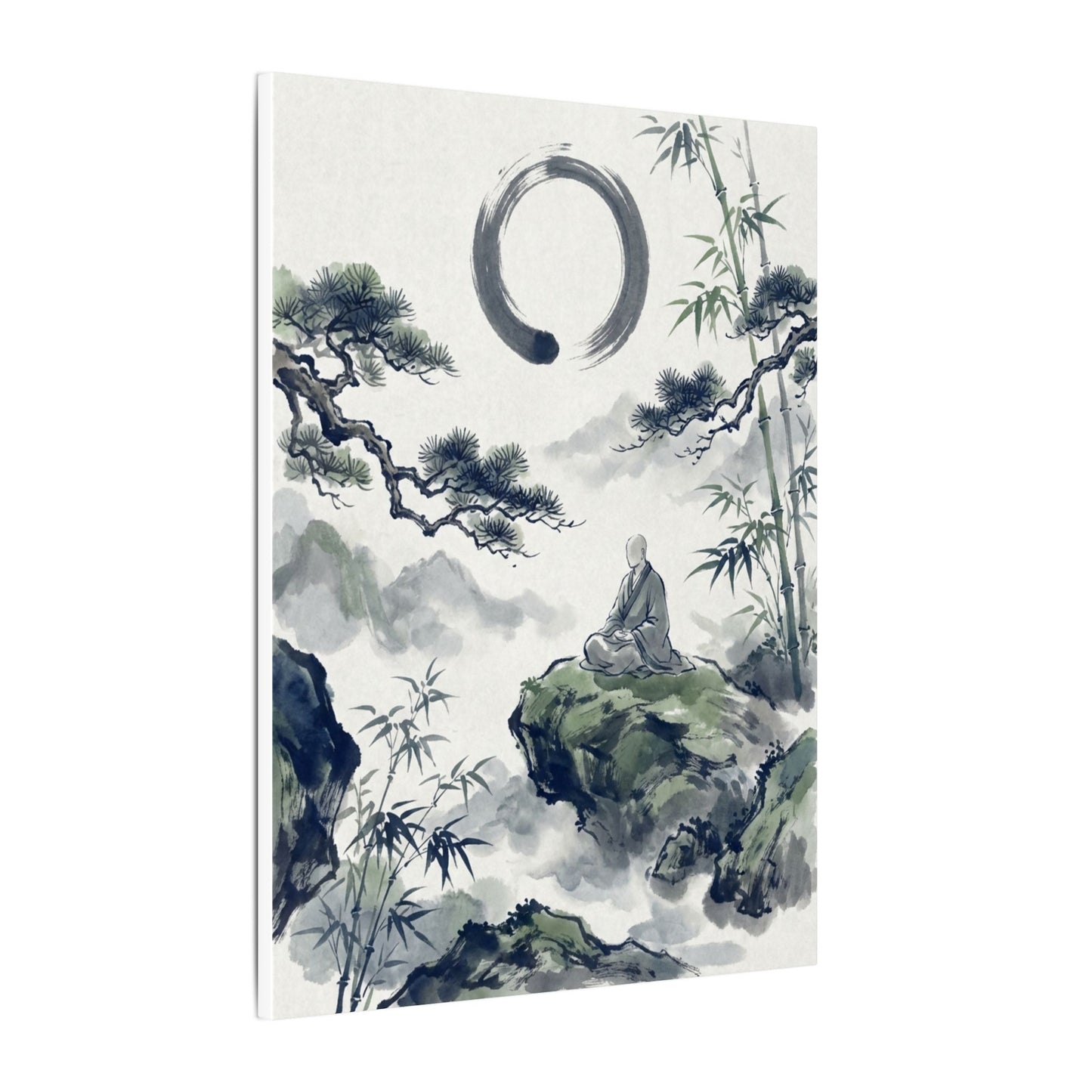Zen Sumi-e Canvas Art
