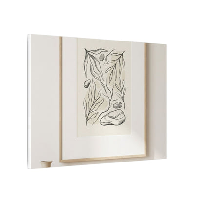 Japandi Charcoal Canvas Art