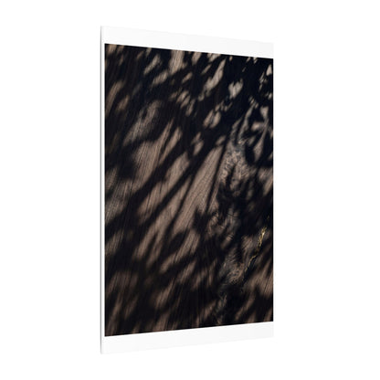 Shadow Play Summer Canvas Art | Dark Japandi Moody Design
