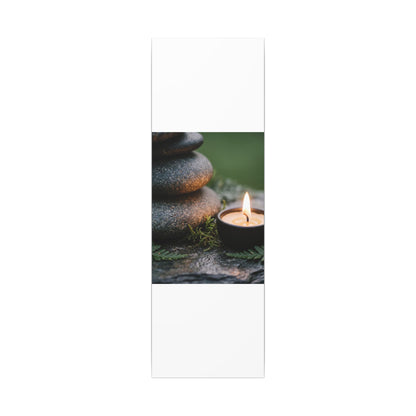 Warm River Stones Canvas Art - Japanese Pattern Japandi