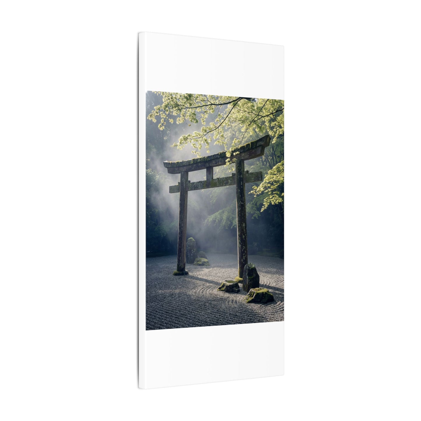 Torii Gate Canvas Art | Spring Zen Karesansui Art