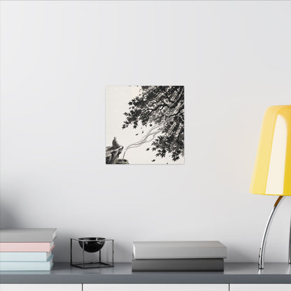 Serene Incense Smoke Canvas Art - Ukiyo E Inspired Zen