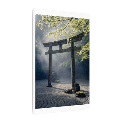 Torii Gate Canvas Art | Spring Zen Karesansui Art