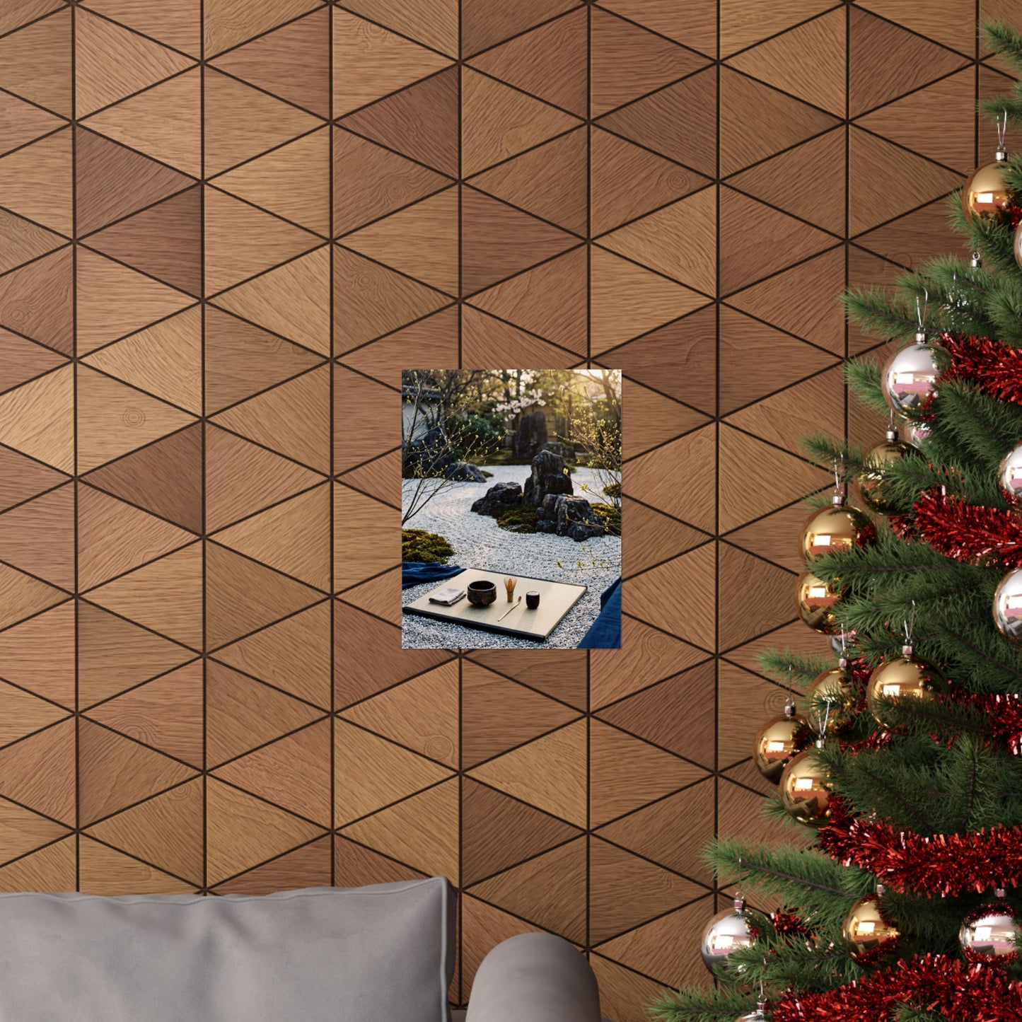 Tea Ceremony Wall Art Print | Spring Zen Karesansui Art