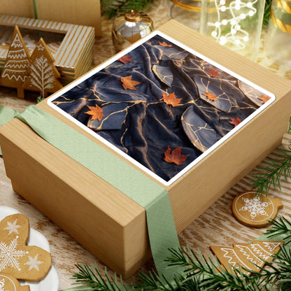 Beautiful Silk Drape Sticker - Gold Repair Kintsugi Art Print