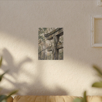 Torii Gate Spring Canvas Art | Japandi Neutral Design
