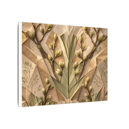 Kanso Paper Fold Canvas Art - Japandi Japanese Pattern