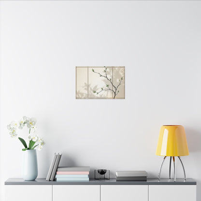 Shoji Screen Spring Canvas Art | Japandi Cozy Design