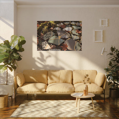Broken Pottery Japanese Pattern Canvas Art | Elegant Japandi Art