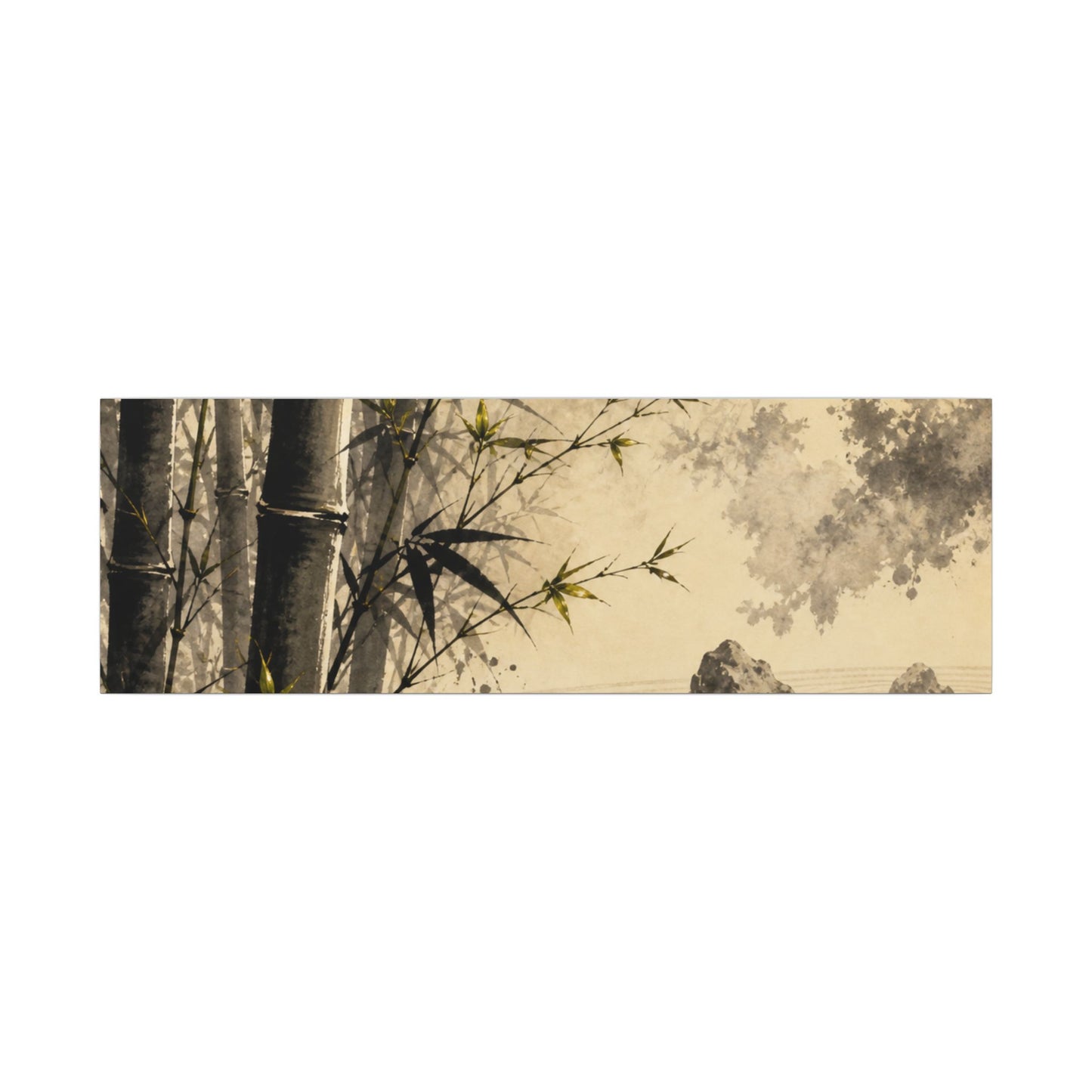 Peaceful Bamboo Grove Canvas Art - Karesansui Zen