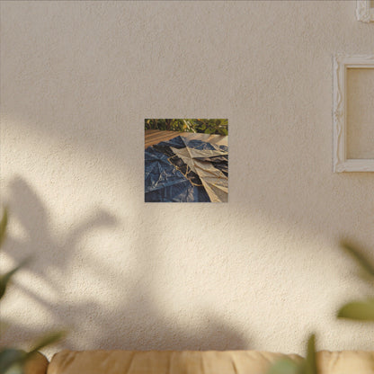 Golden Hour Paper Fold Canvas Art - Kintsugi Ma
